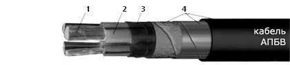 Кабель АПБВ 3х25+1х16