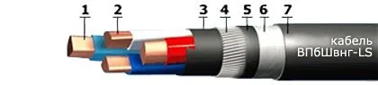 Кабель ВПбШвнг-LS 5х6